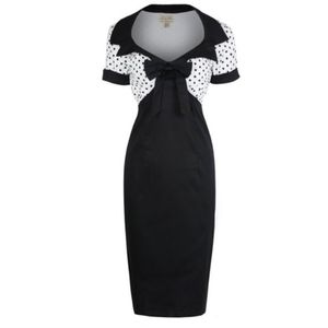 EUC Lindy Bop Polka-dot Dress